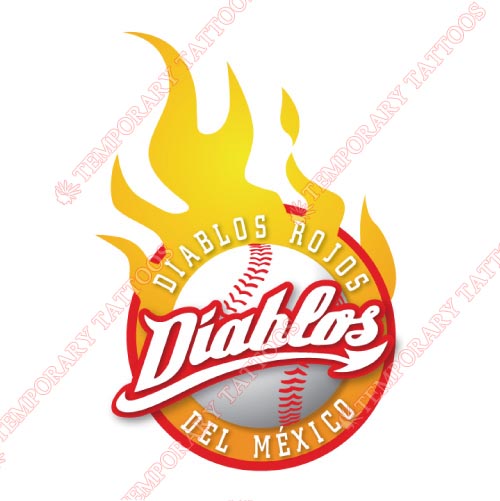 Mexico Diablos Rojos Customize Temporary Tattoos Stickers NO.8047